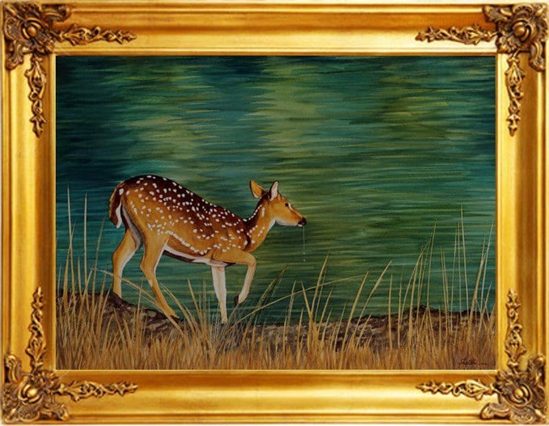 Forest Spirit - Water Color painting by Shakthi Prasad